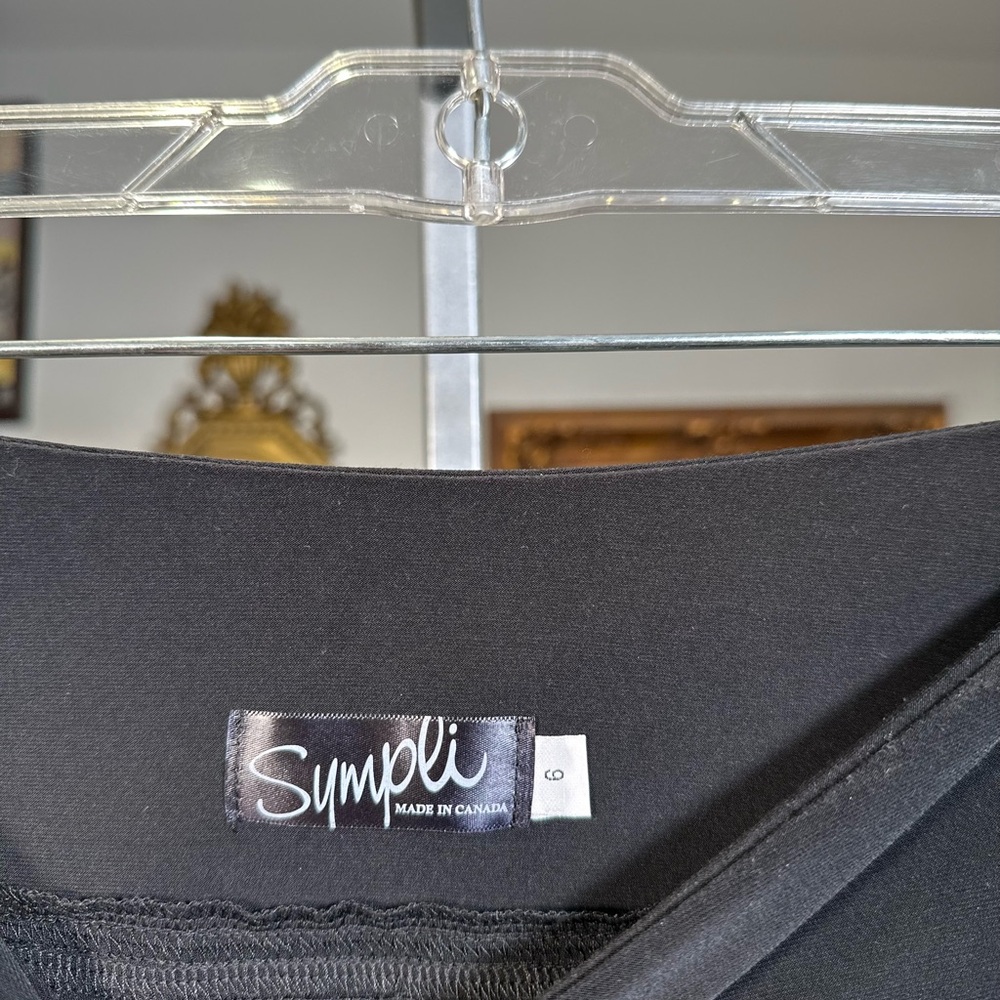 Sympli Diva Skirt Short Black Size 6 Button Detail - Picture 7 of 12